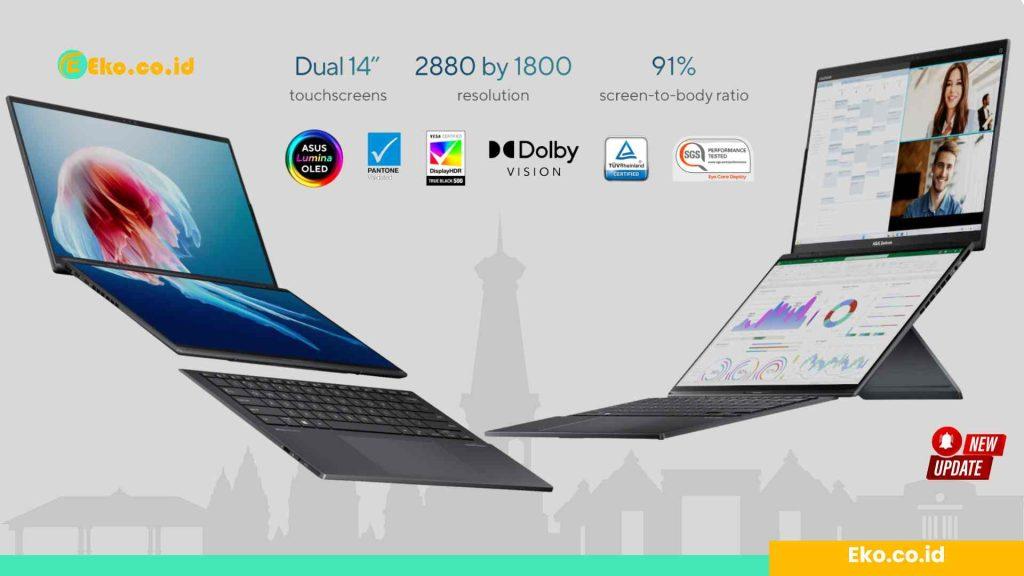 Zenbook DUO (UX8406) Laptop Dua Layar Terbaik dengan Desain Inovatif